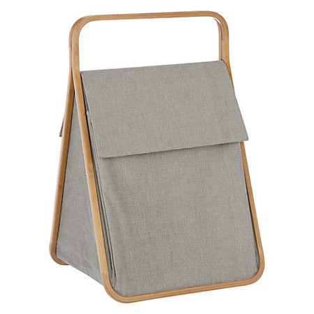 Grey Folding Hamper