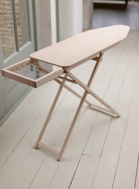 Wooden ironing board