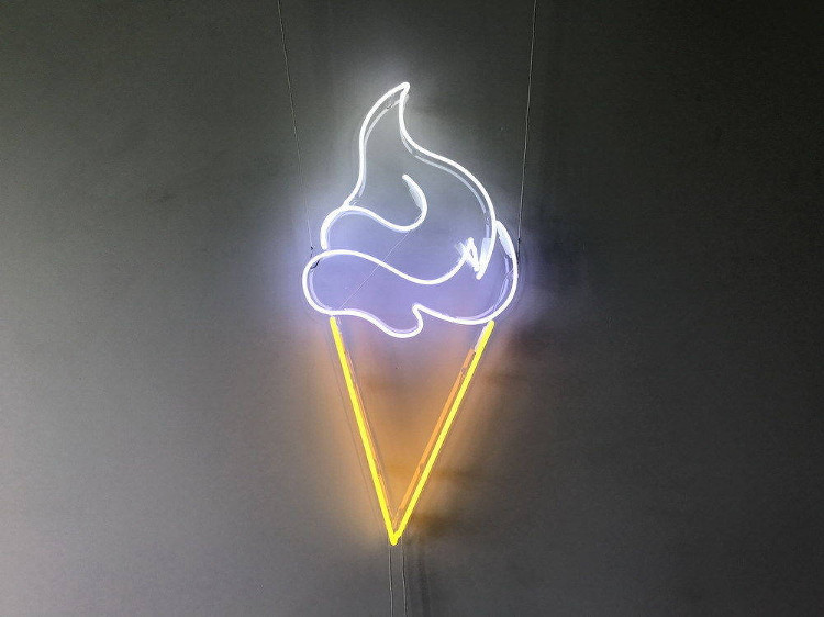 Ice cream neon sign