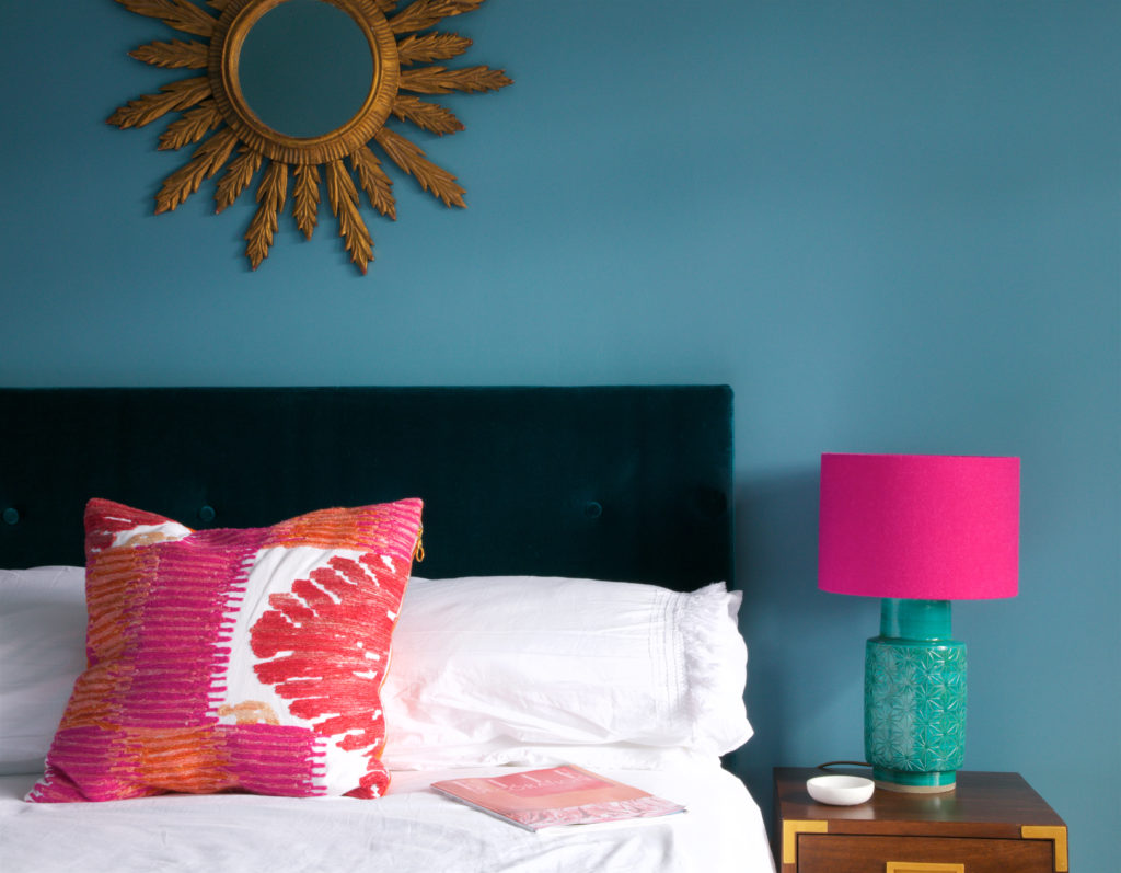 Mix and match brights for a fun bedroom