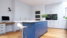 Dark Blue Kitchen Clair Strong Interiors