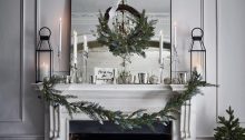 Christmas fireplace