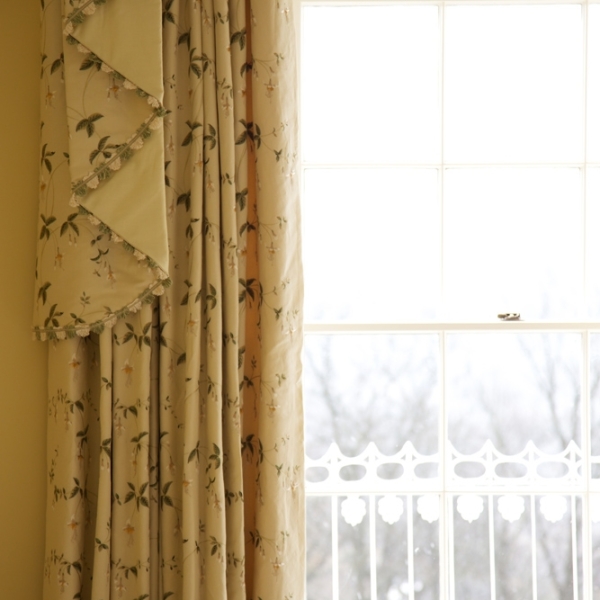 Floral window treatment