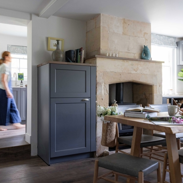 Kitchen view to utility room