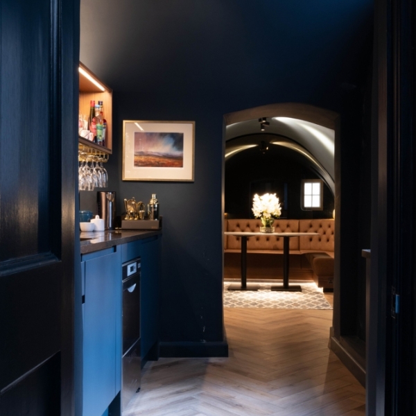 View from to banquette seating