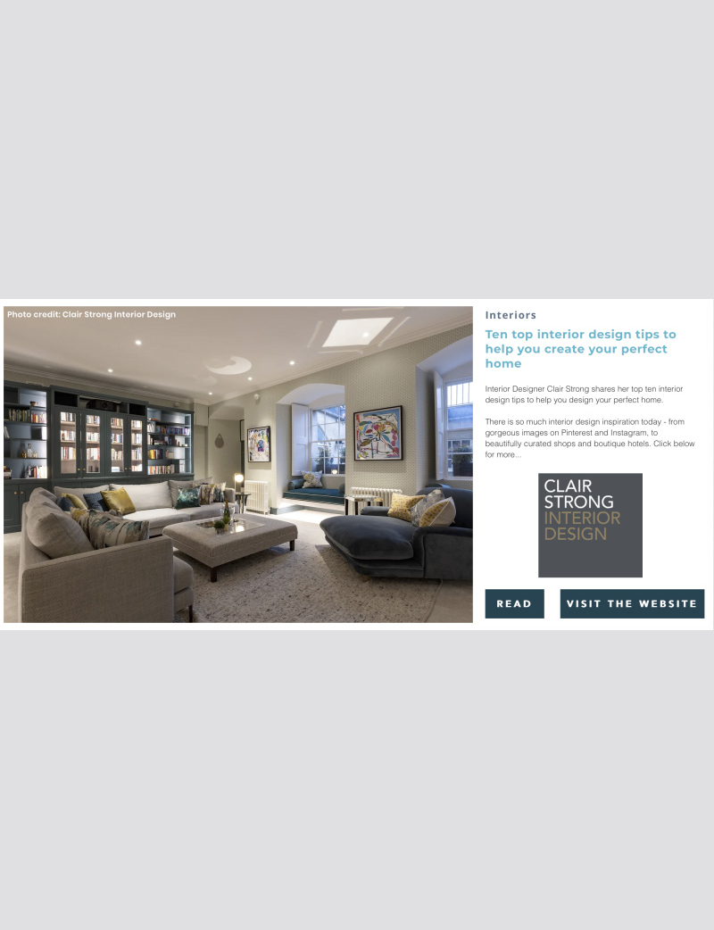 Clair’s top ten interior design tips — InBath September 2024