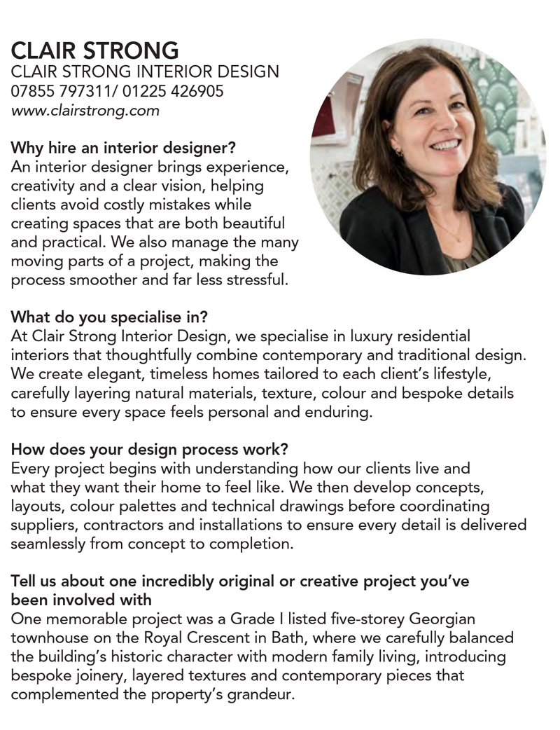 Meet the interior designer feature — Bath Life Issue 547
